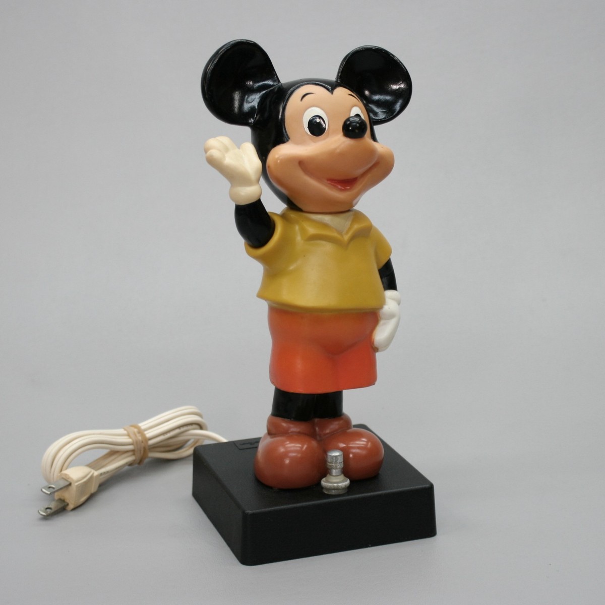 Vintage Mickey Mouse Desk Lamp Bed Night Light Bobble Head/Body MM