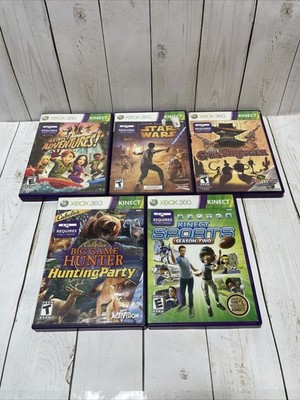 Xbox 360 KINECT Game Lot of 5. Untested See Photos For Game Names!!