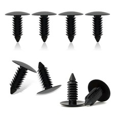 8PCS Bumper License Plate Hole Plugs Clips, Push-in Plastic Rivets Fastener, ...