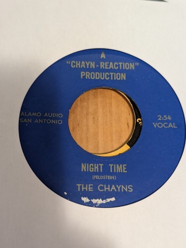 RARE GARAGE The Chayns Live With The Moon / Night Time Chayn Reaction 1966 VG+ - Picture 2 of 2