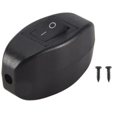 Black Bedroom On Off Button In Line  6A/250VAC 10A/125VAC O8Z19994