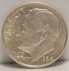 USA 1964-D Roosevelt Dime, silver, .0723oz, AU, NR, 5-18