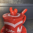 Temp-tations Doodle Doo 20-oz Mug w/ Lid It, Spoon & Coaster in Red — photo 5