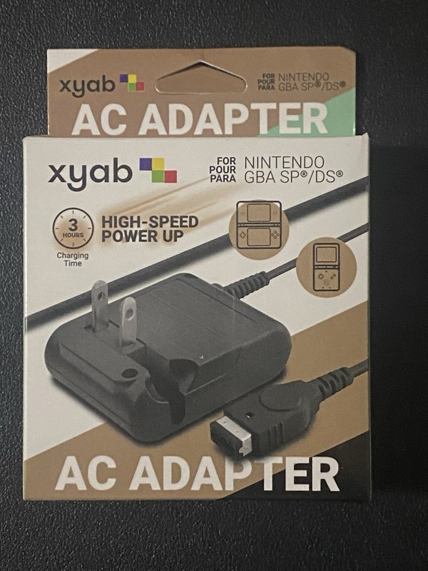 XYAB AC Adapter High-Speed Power Up - Nintendo GBA SP/Nintendo DS -Brand New-