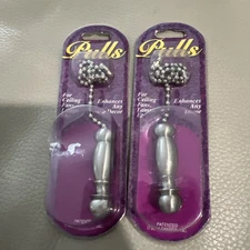 Lot of 2 VTG Fantec Pull pulls for ceiling fans lamps accessories NOS