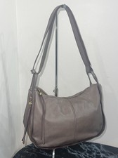 HOBO Borsa a mano borsa a tracolla in pelle grigia taglia media AUTENTICA