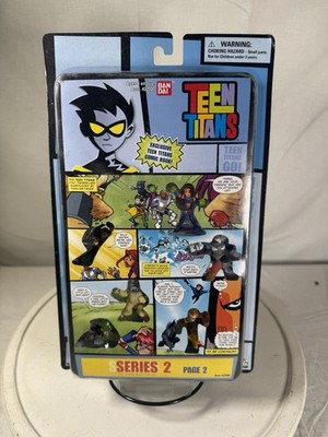 Series 2 Page 2 Teen Titans Go Comic Book Heroes 1.5-Inch Rare Blue Card Back