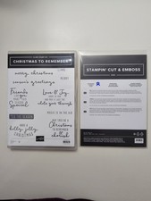 Stampin' Up Christmas To Remember Stamp Set Seasonal Labels Dies Brand New
