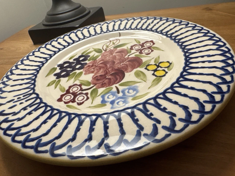 Nicholas Mosse Pottery Salad Plate 8.5” Hand Painted Floral Ireland - Image 3 of 4
