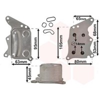 VAN Wezel ÖLkÜHler MotorÖL KÜHler Passend FüR CitroËN C4 C5 DS3 DS4 DS5 DS DS