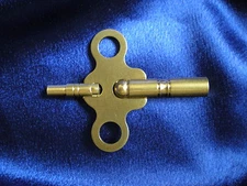 Brass Double End Key For JUF Jahresuhrenfabrik 400 Day / Anniversary Clocks USA