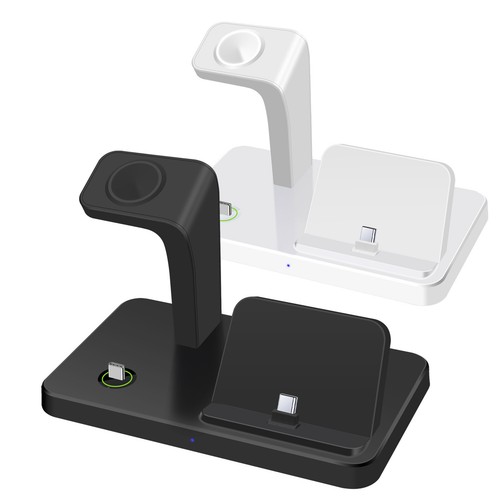 3in1 USB-C Fast Charging Station Dock For Samsung Galaxy S25 S24 Z Flip6 Watch 7 - Picture 2 of 17