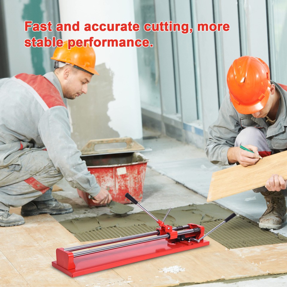 24" Manual Tile Cutter Cutting Machine 600mm Precise Industrial Heavy