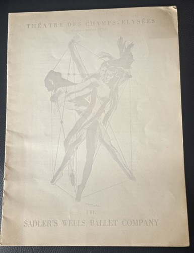 1948 Margot Fonteyn Sadler`s Wells Ballet Programmme Theatre de Champs-Elysees - Foto 2 di 9