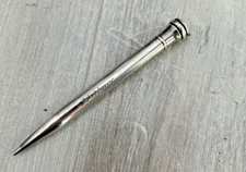 Wahl Eversharp Sterling Silver Chevron Pattern Ringtop Pencil - 1920's (4a)
