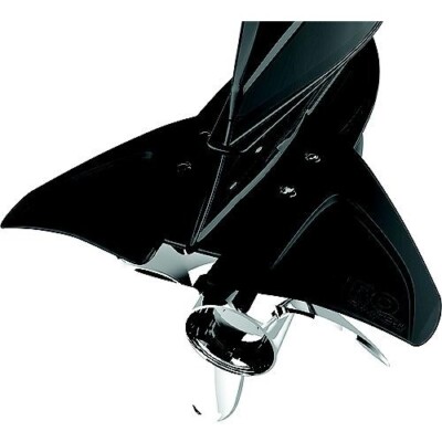 Stingray AIRO-1 Hydrofoil Stabilizer Fin  Whale Tail O/B Black 4hp-350hp