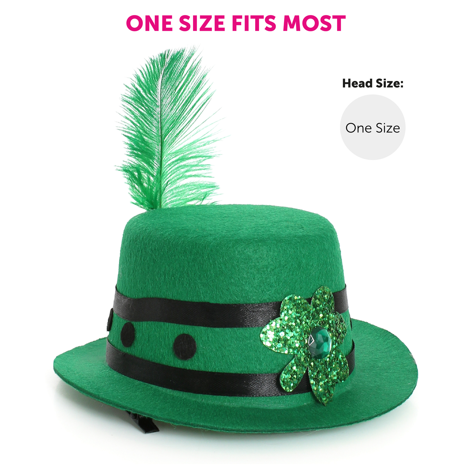 LADIES IRISH COSTUME DRESS + MINI HAT ST PATRICK'S DAY IRELAND FANCY DRESS image 7