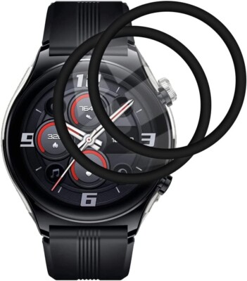 2X 3D Schutzglas für Honor Watch GS 3 Hartglas Display Full Screen Curved