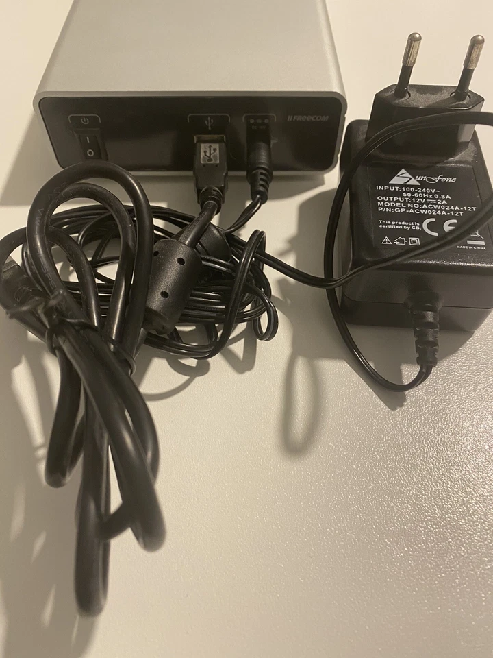 FREECOM PSOAAD HARD DISK ESTERNO DESKTOP EXTERNAL DRIVE ALIMENTATO 400GB USATO ! - Imagen 3 de 4