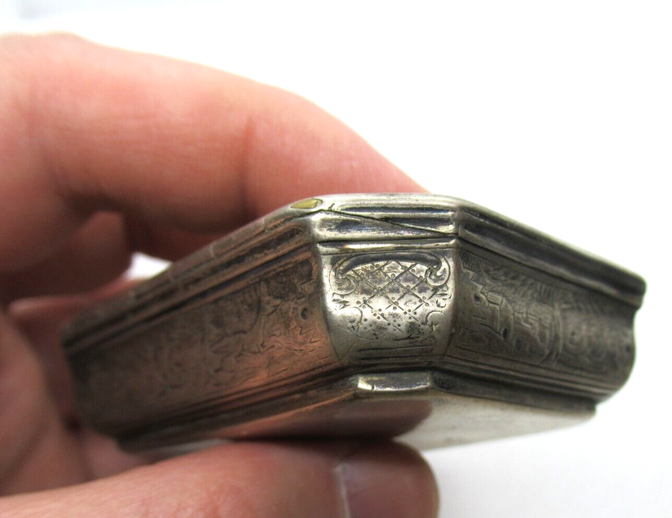 Gorgeous Antique Silver Snuff Box, Russian? Very Detailed Hand Made ...