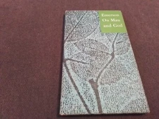 Emerson - On Man and God  - Peter Pauper Press 1961 HC Vintage Book curtain