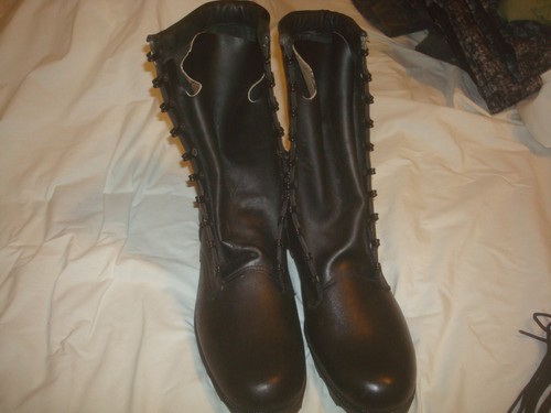 Vintage 1987 Ro-Search Military Combat Boots Black Leather Size 12 XN - Picture 2 of 11