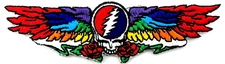 Grateful Dead Steal You Face Wings Embroidered Rock Iron on Patch Applique