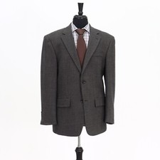 Oscar de la Renta 42R Gray Sport Coat Blazer Jacket HT 2B Wool