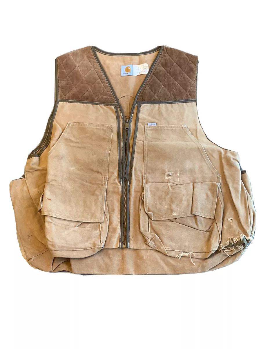 Vintage Carhartt Men s Hunting Vest Duck Canvas Corduroy Game