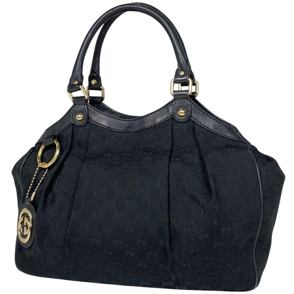GUCCI GG Pattern Sookie Sac à Main Sac à Bandoulière Sac à Main GG Toile Noir 211...