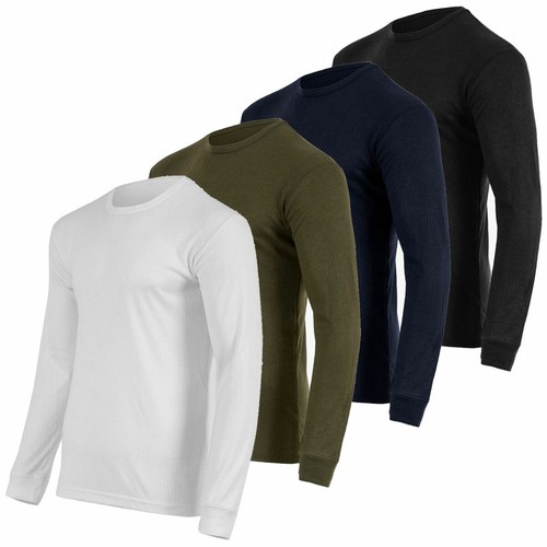 Highlander Mens Thermal Long Sleeve Vest Lightweight Breathable Base