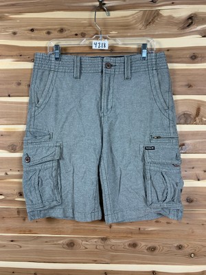 Hurley Mens Size 30 Gray Casual Cargo 