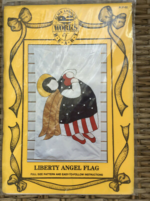 Alma Lynne's Works Of Heart Flag Pattern LIBERTY ANGEL - 1990 - NEW