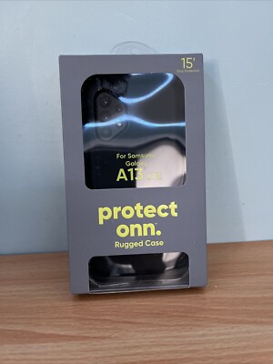 New Onn Black Protective Phone Case for Samsung Galaxy A13 LTE