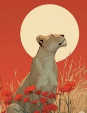 "Lion King: Sarabi" 8.5x11 Fine Art Print Limited to 20 Hand-Numbered Copies