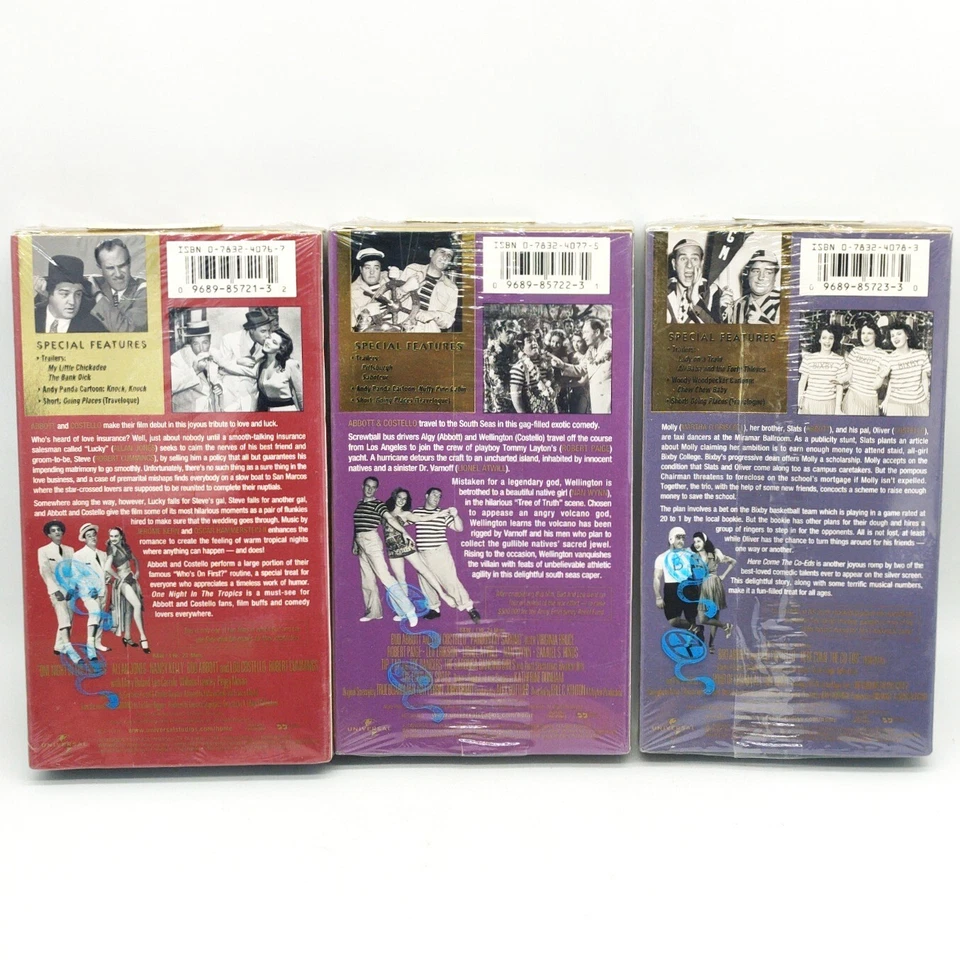 Abbott and Costello Comedy Legends VHS Lot of 3 Sealed New NOS - Image 2 of 3