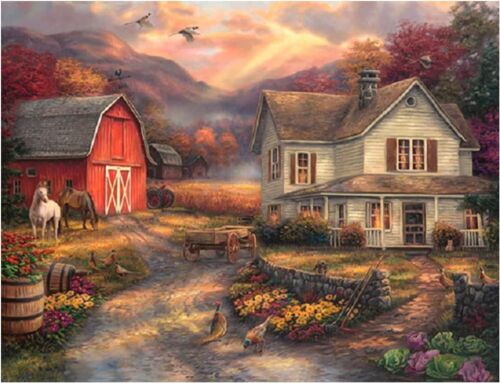 5D DIY Diamond Painting Kits for Adults Kids Farm Full Drill Embroidery Cross