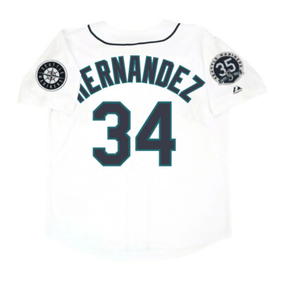 Felix Hernandez 2012 Seattle Mariners Home Road Alt Men 35th