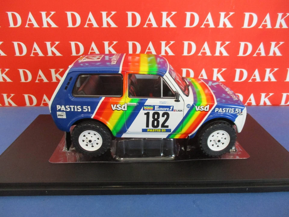 Die cast 1/18 Modellino Auto Lada Niva Rally Paris Dakar 1984 J-P. Jabouille - Immagine 4 di 4