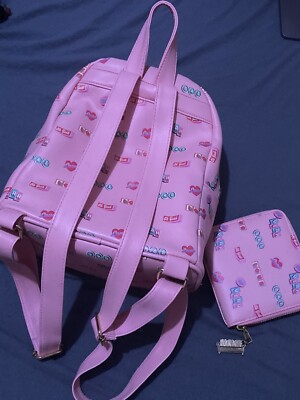 disneyland loungefly mini backpack Minnie Mouse Checkered Texture Mini Backpack