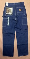 Vintage 1990  s Carhartt Denim Work Dungaree, Deadstock NWT, Size 29x32
