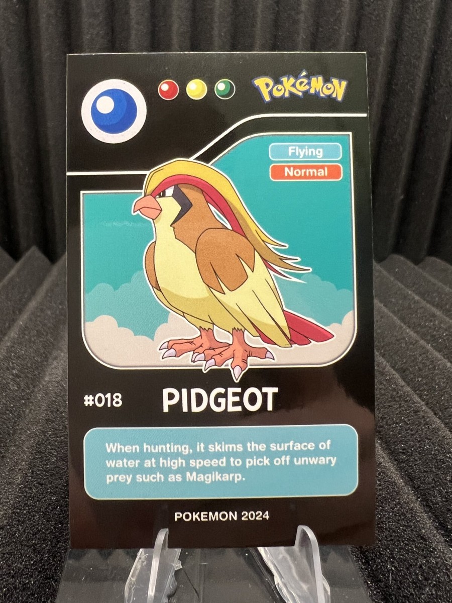 pokemon card pidgeot 2004 Japanese Flight of Legends 1st Edition Holo #064  LegendsSportsGames Colorless Spin Storm Your opponent puts their Active Pokmon and all cards attached to it into their hand Pidgeot - Pokmon TCG Pocket