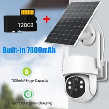 4MP Camara De Seguridad Solar Wifi Inalambrica Con Vision Nocturna Para Exterior