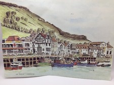 Scarborough Harbour  print (colour) unframed FREEPOST