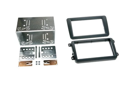 VW Golf VI Plus Polo 6R Auto Radio Blende Einbau Rahmen Doppel-DIN / 2-DIN - Bild 1 von 2