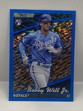 2022 Topps Update Bobby Witt Jr. Black Gold RC Blue Rookie #BG-11 Royals SP SSP