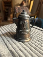 Vintage 1977 Miniature Metal Coffee Pot Durham Industries Inc #43 - Complete