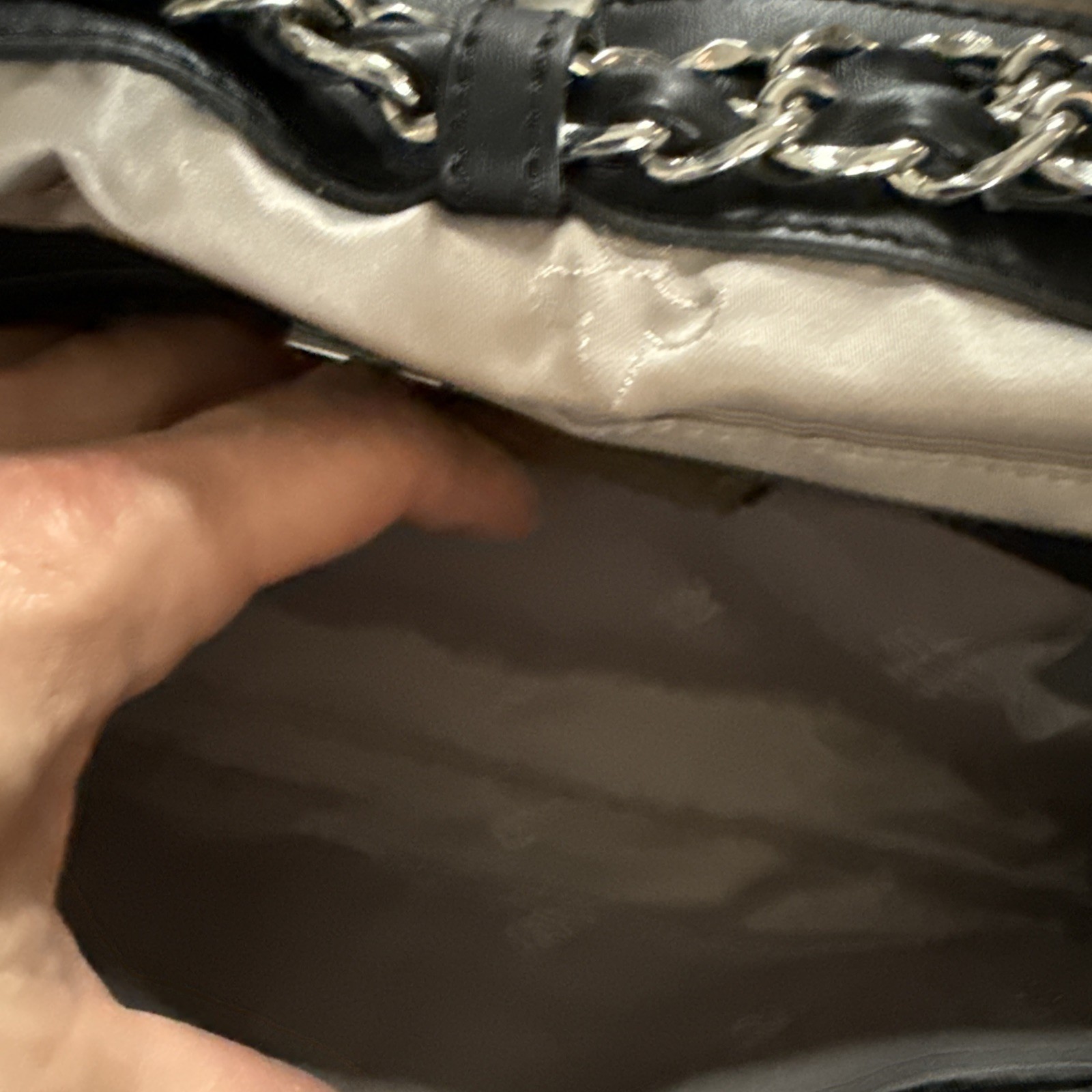 JUDITH RIPKA Python Snakeskin Print Leather Quilt… - image 9