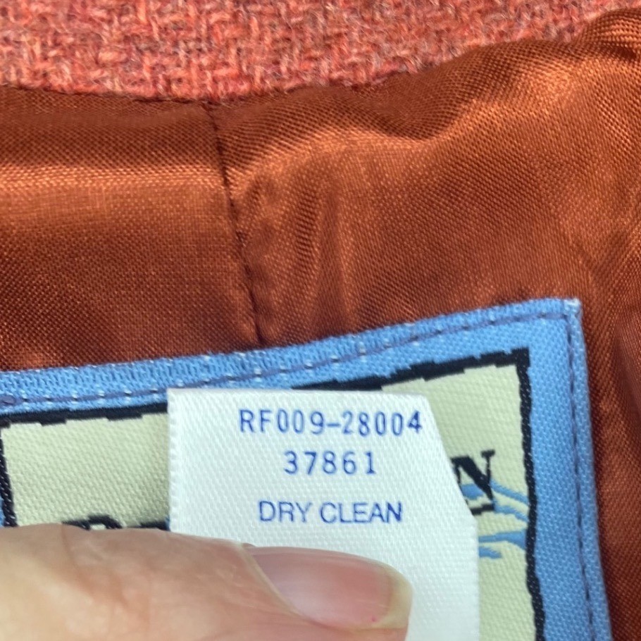 Pendleton Wool Blazer Jacket Womens L Orange Exce… - image 14