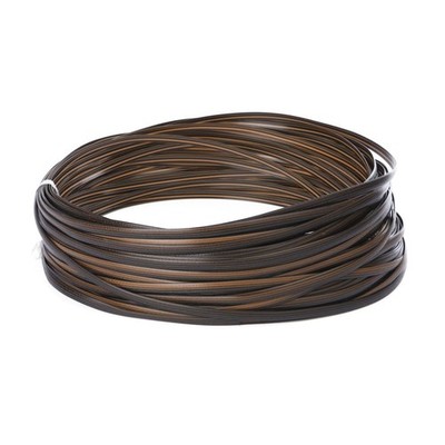 2X(Kaffee Gradient Flaches Synthetisches Rattan Weberei Material Kunststoff1652